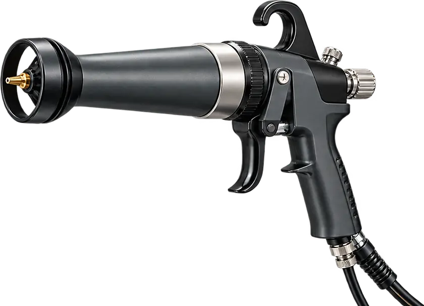 Electrostatic spray gun, studio render